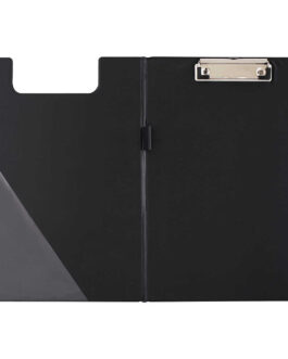 Clipboard A4 D.Rect With Cover Black