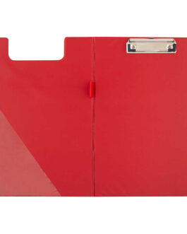 Clipboard A4 D.Rect With Cover Red