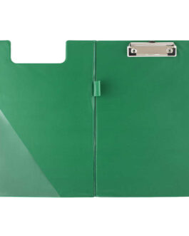Clipboard A4 D.Rect with Cover Green