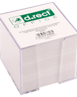 Märkmepaber kuubik D.Rect 85x85x80mm Non-Sticky In Box White