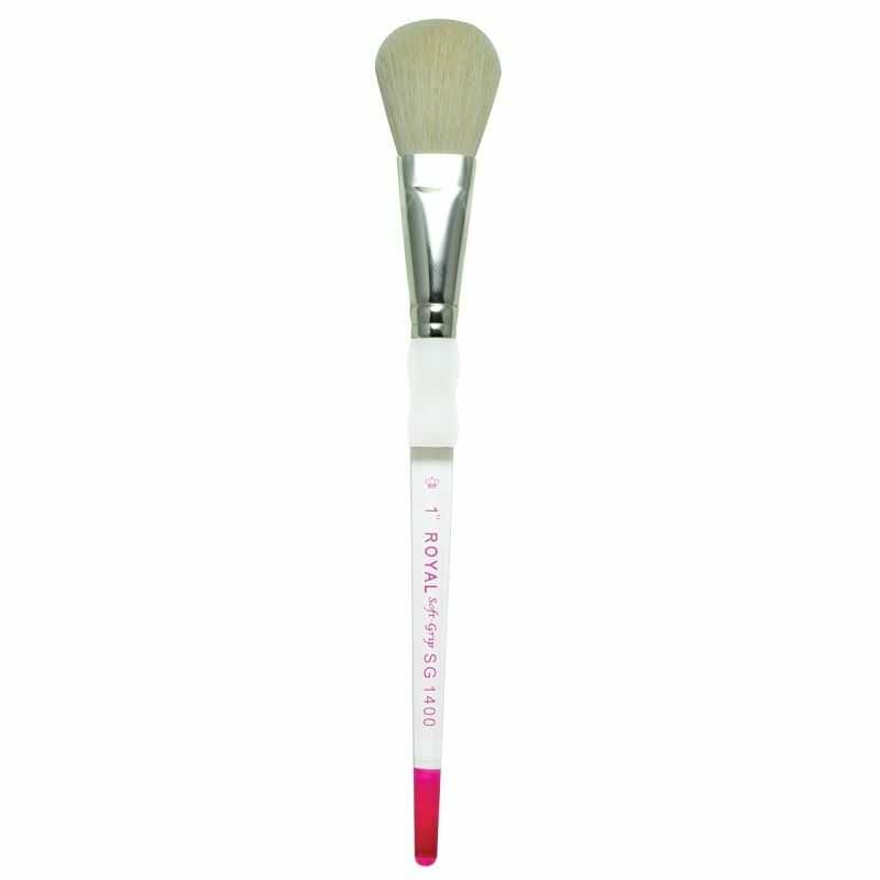 Pintsel Soft Grip Valge Hajutus / Sulandamis (blending) Mop 1"