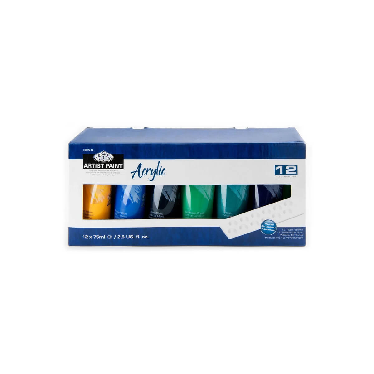 Akrüülvärvid 75ml 12-Pakk