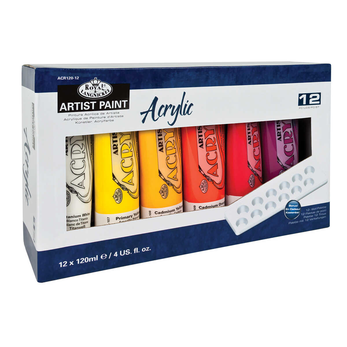 Akrüülvärv Komplekt 12 Värvi 120ml