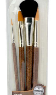 Synthetic brushes set 4pcs Gold Taklon Royal & Langnickel