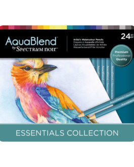 Watercolour Pencil Set AquaBlend 24pcs in metal box Essentials Collection