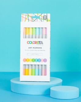 Alcohol Based Marker Set 8pcs 2 tips Colorista Soft Tints