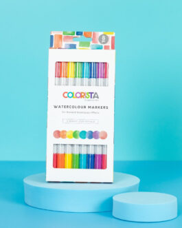 Watercolour Marker Set 8pcs 2tip Colorista Vibrant Essentials