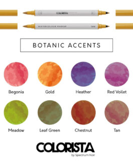Akvarelluv Marker Komplekt 8tk  2otsa Colorista Botanic Accents