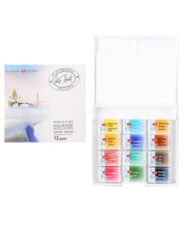 Akvarellid Komplekt “White Nights” 12 Värvi Plastkarbis “Plein Air” 19421193