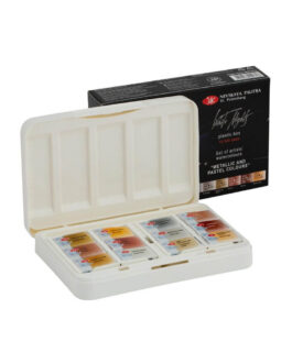 Akvarellid Komplekt White Nights Metallic & Pastel Colours 12 värvi Plastkarbis 19421876