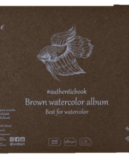 Watercolour pad 176*245 brown 280g 12 pages