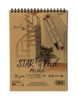 Marker pad A5 75 gm2 with spiral 20pg