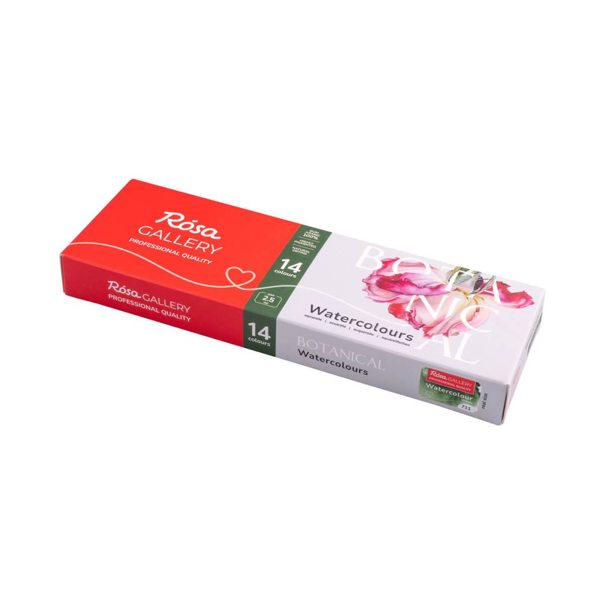 Akvarellid Komplekt ROSA Gallery Botanical 14 värvi Metallkarbis 340202 - Pilt 2