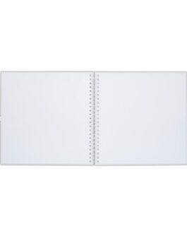 Sketchpad white 31x31cm with spiral, sheets 190g