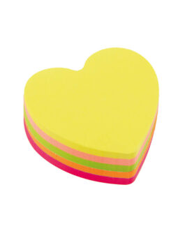 Sticky notes D.Rect 70x70mm Heart design, 400 sheets