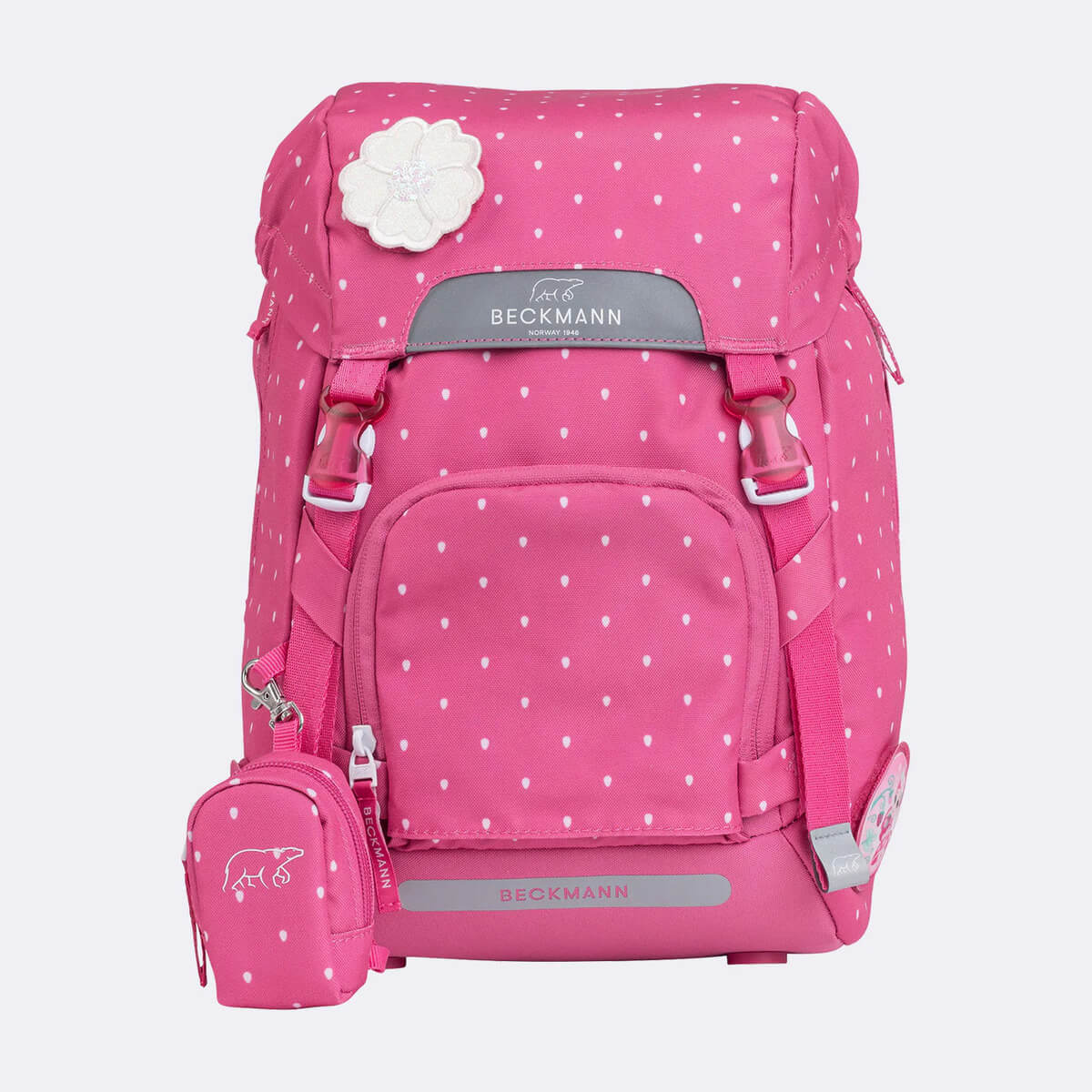 Schoolbag - Backpack Set 6 pieces Beckmann Classic (22 liters), Strawberry - Image 3