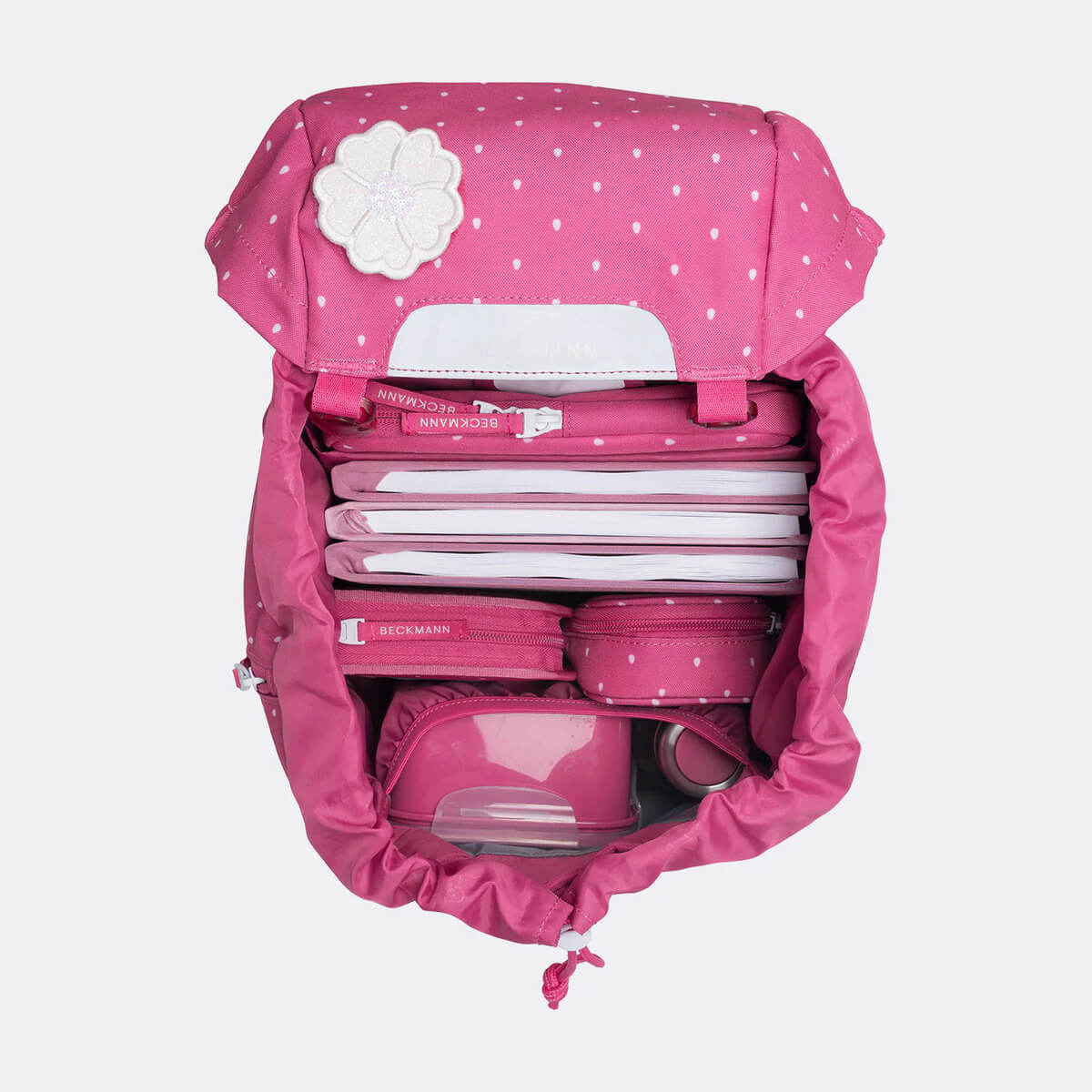 Schoolbag - Backpack Set 6 pieces Beckmann Classic (22 liters), Strawberry - Image 6
