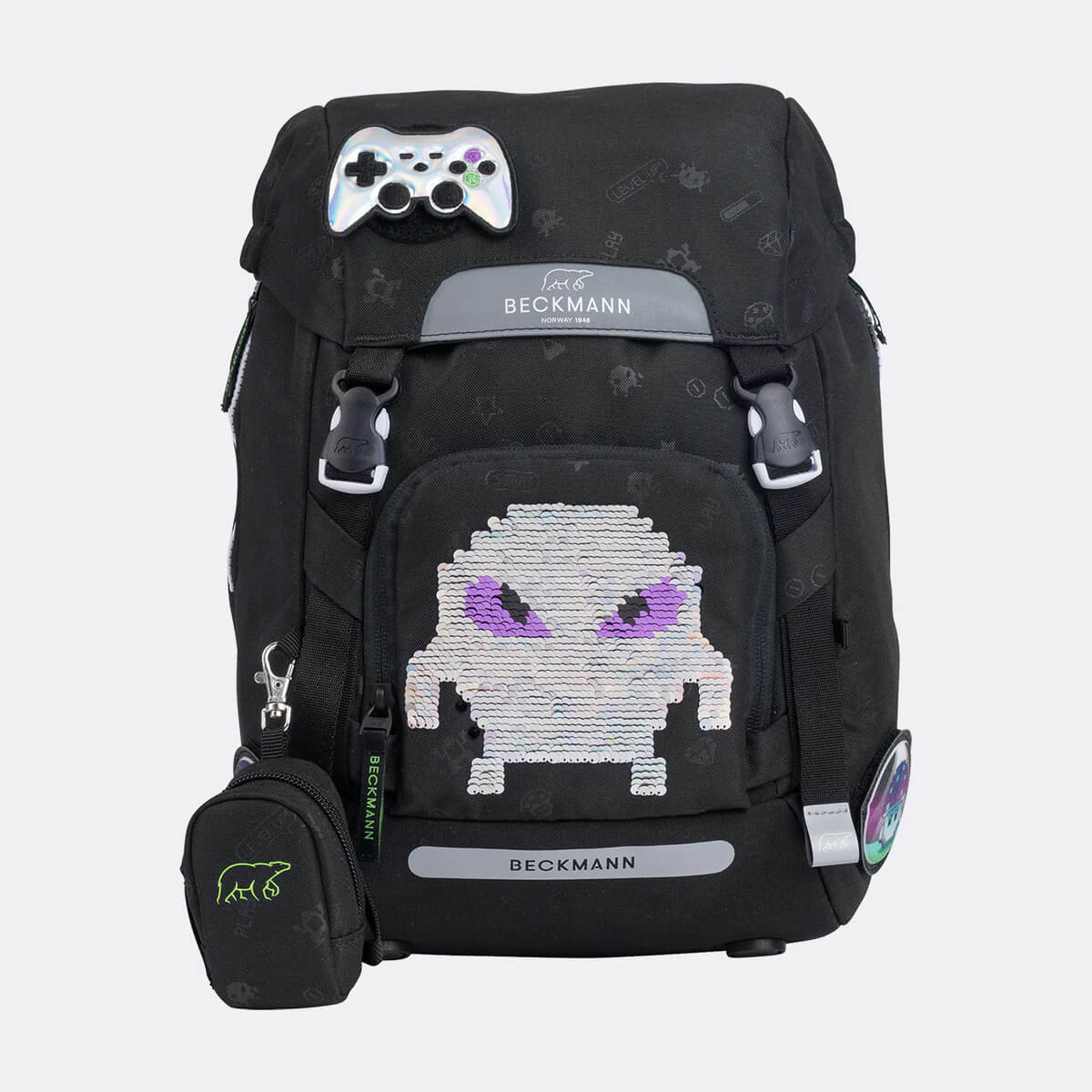 Schoolbag - Backpack 6-piece set Beckmann Classic (22 liters) Pixel - Image 3