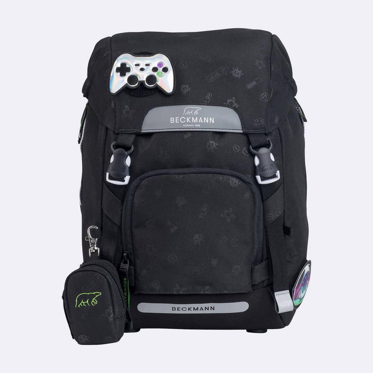 Schoolbag - Backpack 6-piece set Beckmann Classic (22 liters) Pixel - Image 4