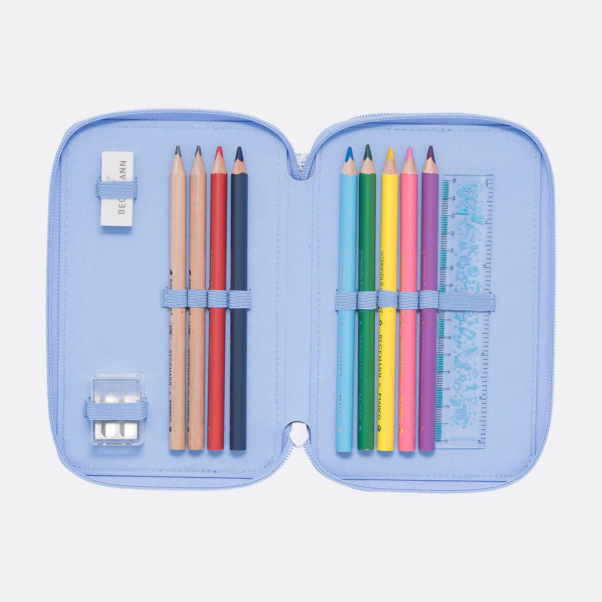 Three Section Pencil Case Beckmann Seashell - Image 4