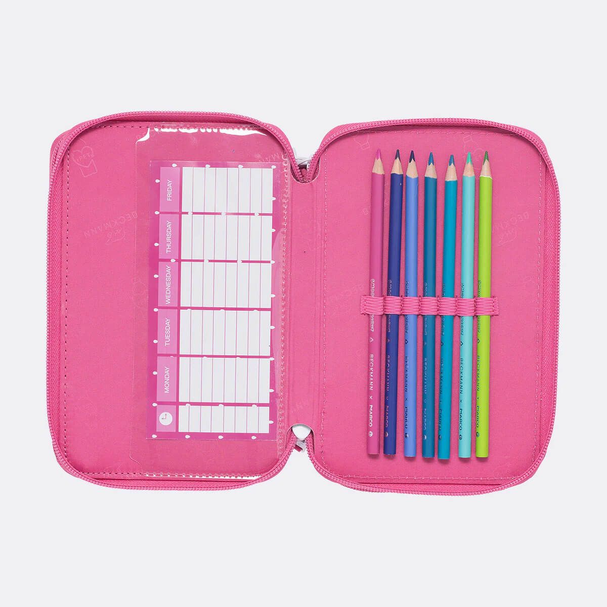 Three Section Pencil Case Beckmann Strawberry - Image 4
