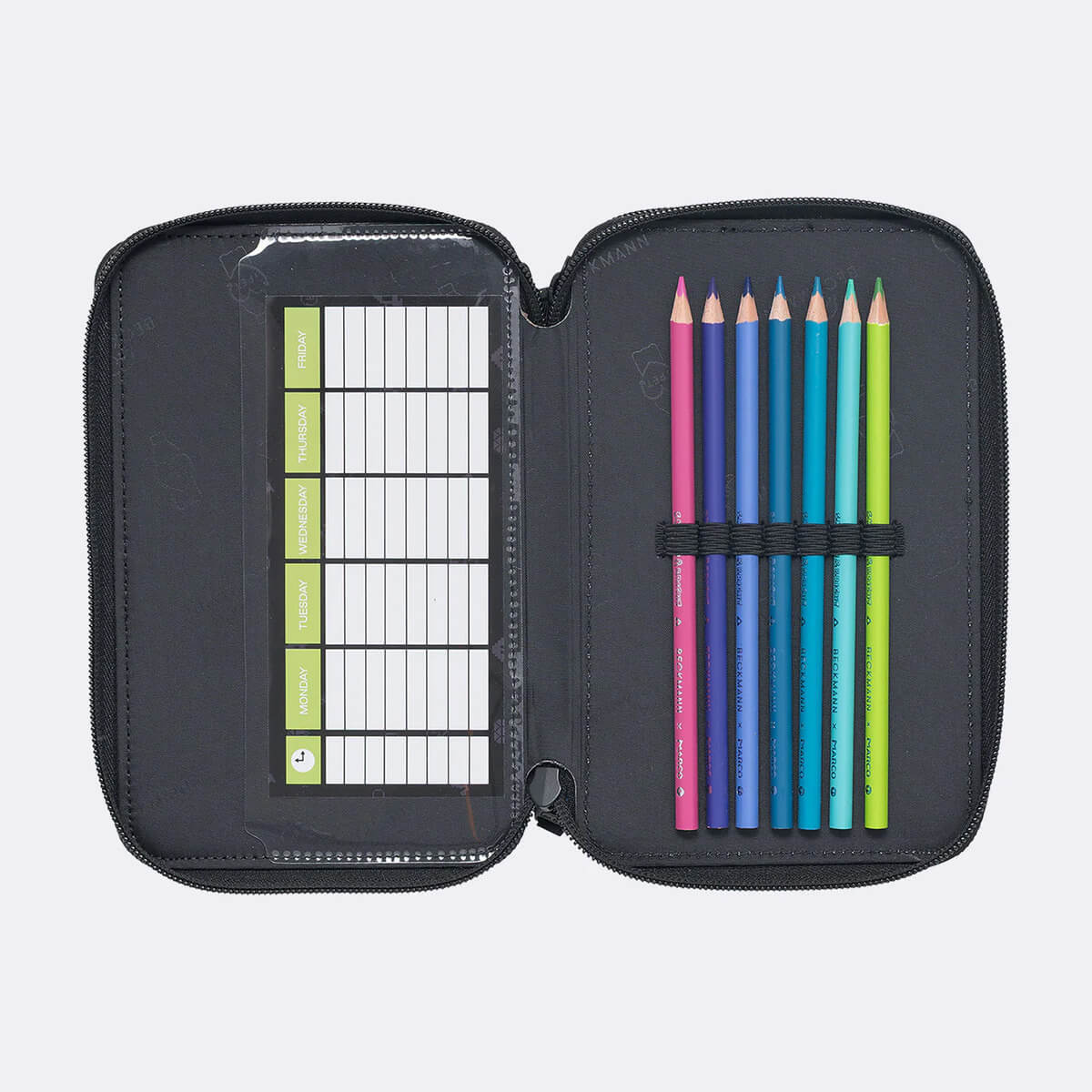 Three Section Pencil Case Beckmann Pixel - Image 5