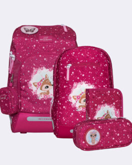 School bag – Backpack Set 6 pieces Beckmann Active Air FLX set Forest Deer