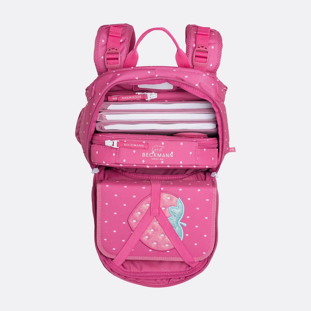 Koolikott - Seljakott Beckmann Active Air FLX Strawberry 20-25 liitrit + set - Pilt 9