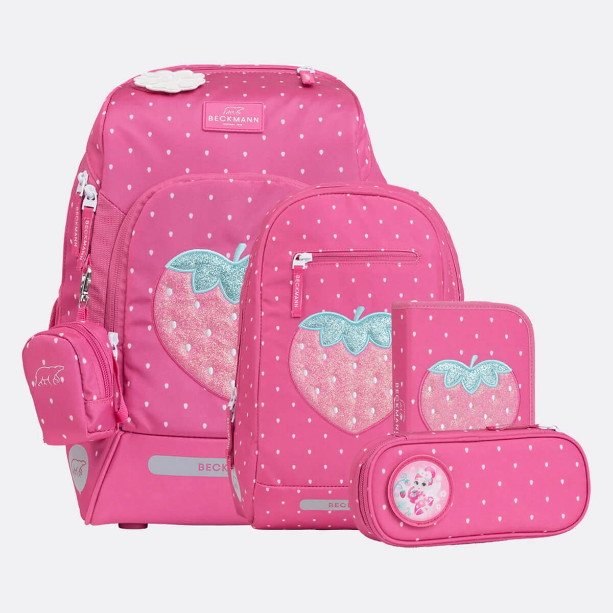Koolikott - Seljakott Beckmann Active Air FLX Strawberry 20-25 liitrit + set