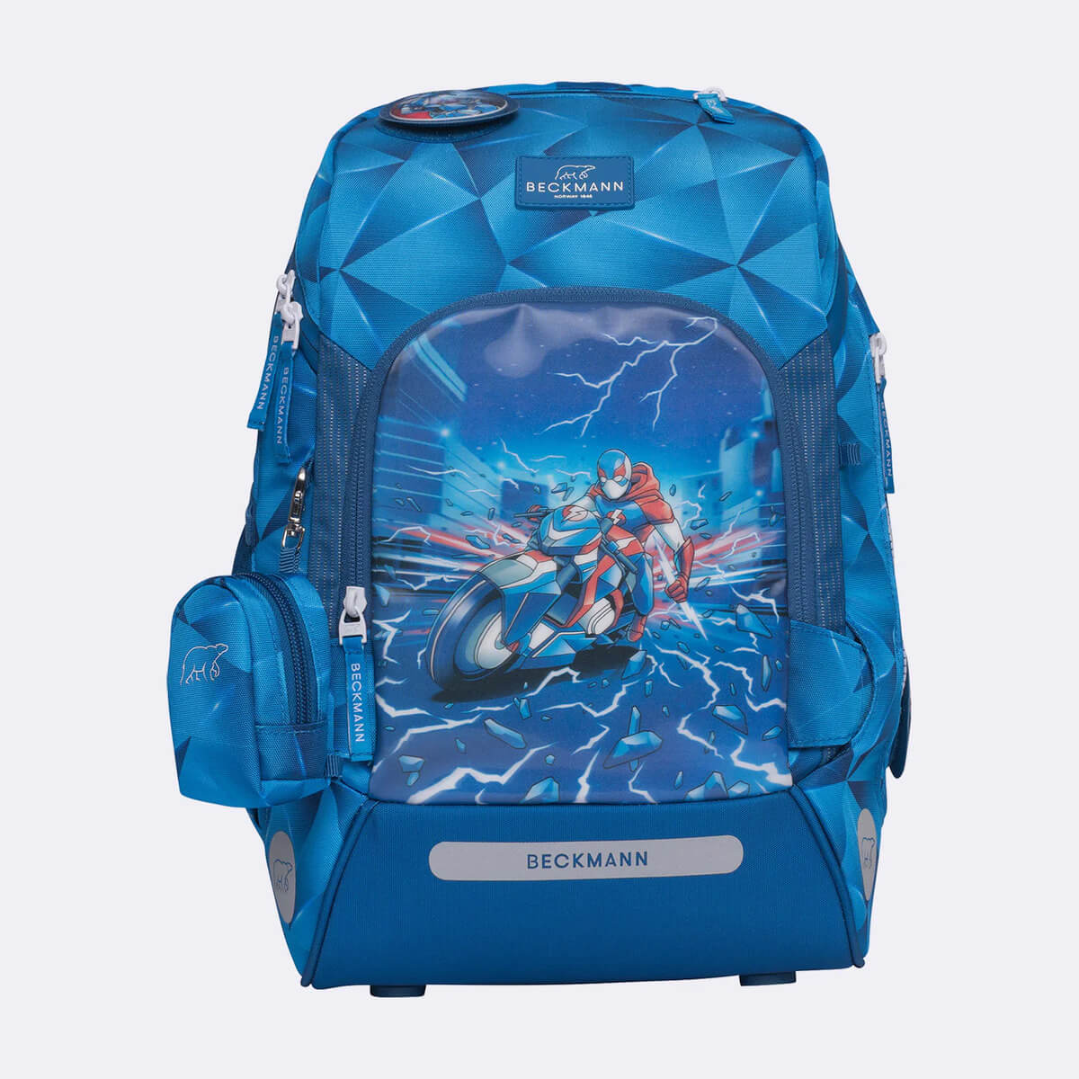 Koolikott - Seljakott Beckmann Active Air FLX Blue lightning 20-25 liitrit + set - Pilt 2