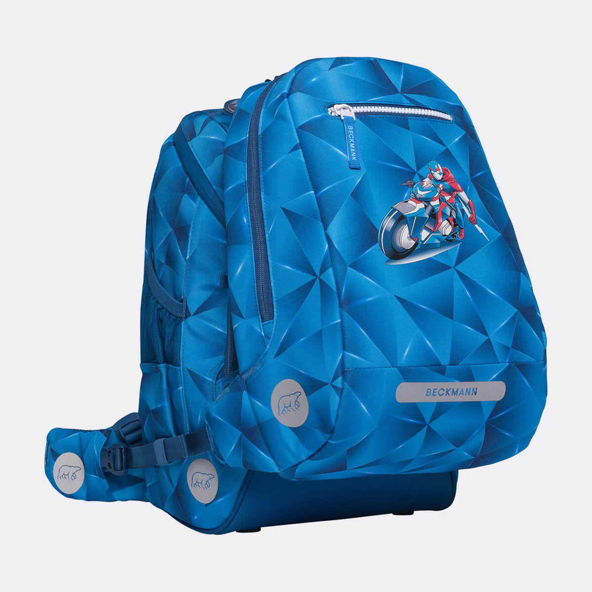 Koolikott - Seljakott Beckmann Active Air FLX Blue lightning 20-25 liitrit + set - Pilt 11