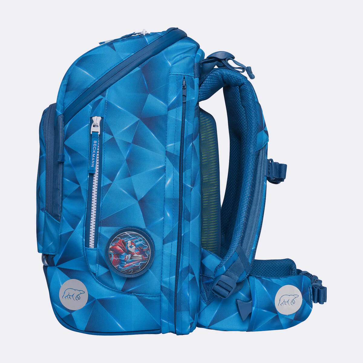 Koolikott - Seljakott Beckmann Active Air FLX Blue lightning 20-25 liitrit + set - Pilt 5