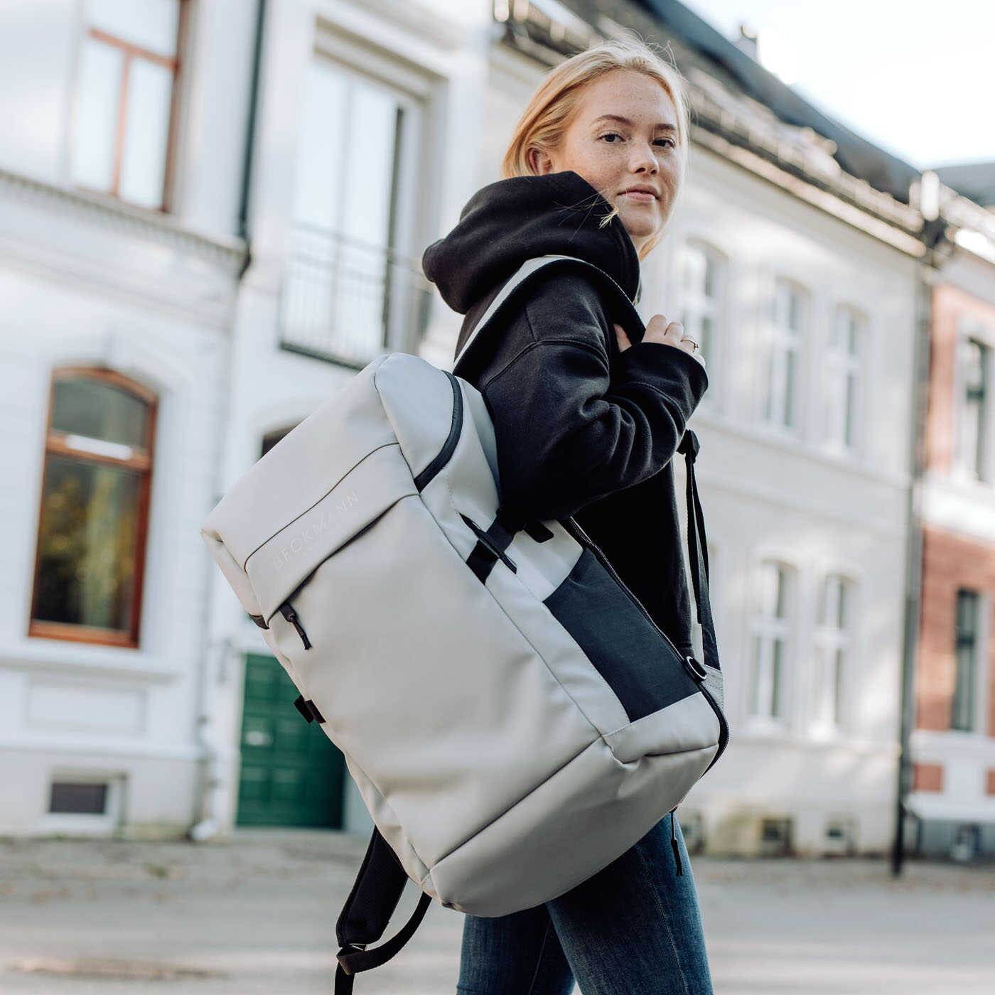 Seljakott Beckmann Street FLX Offwhite 30-35 liitrit - Pilt 5