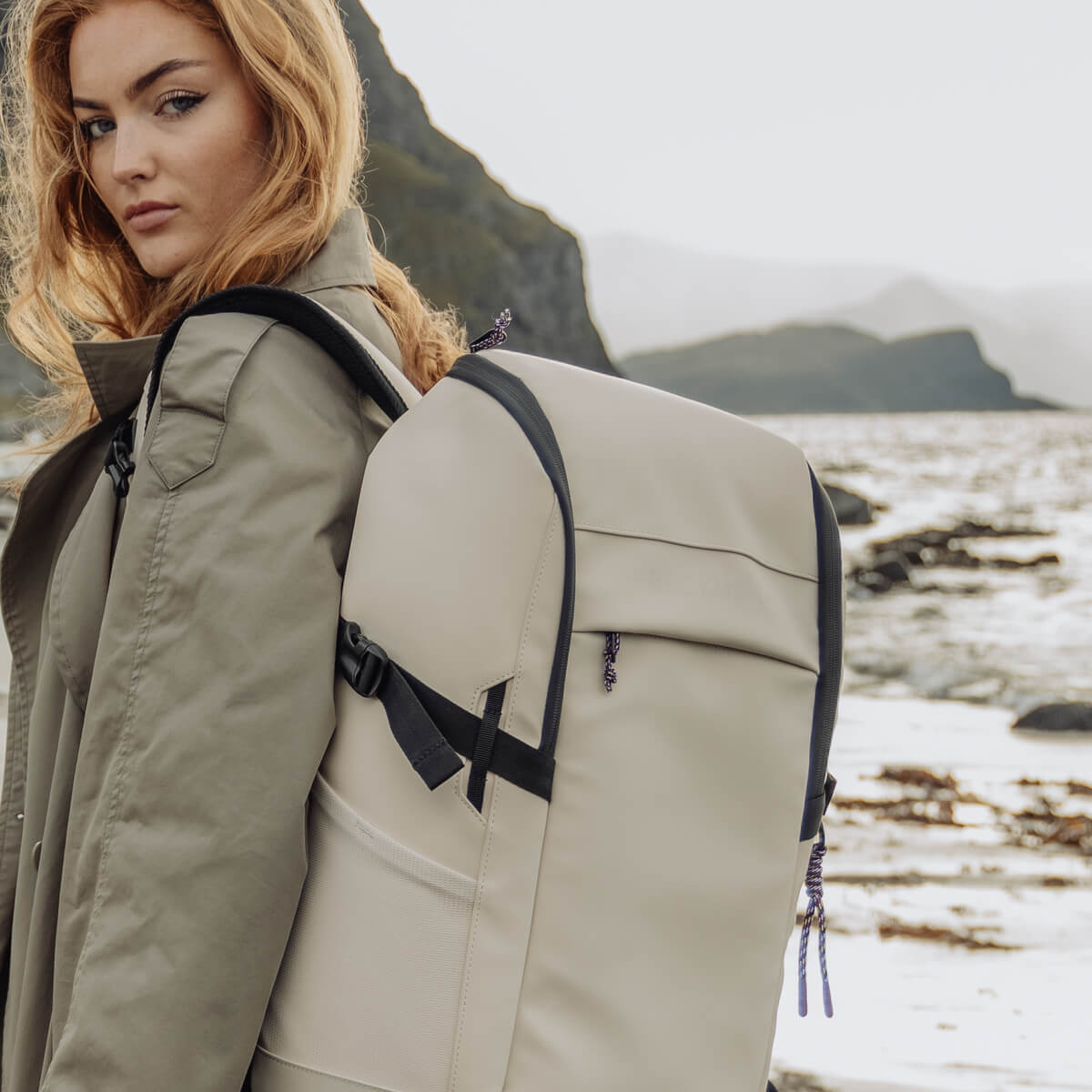 Seljakott Beckmann Street FLX Funky Cream 30-35 liitrit - Image 7