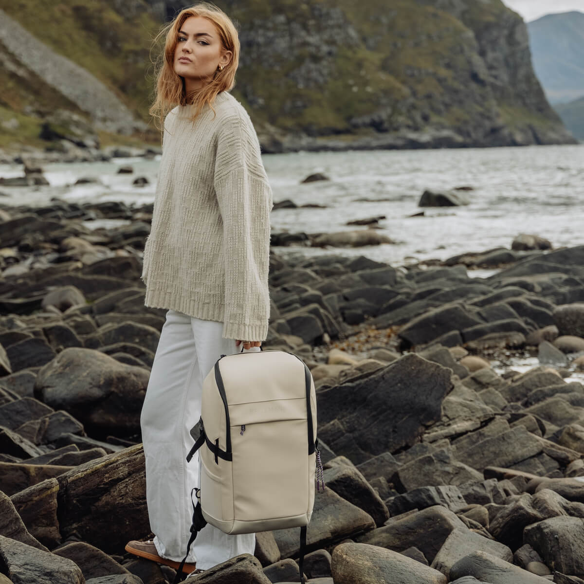 Seljakott Beckmann Street FLX Funky Cream 30-35 liitrit - Image 11