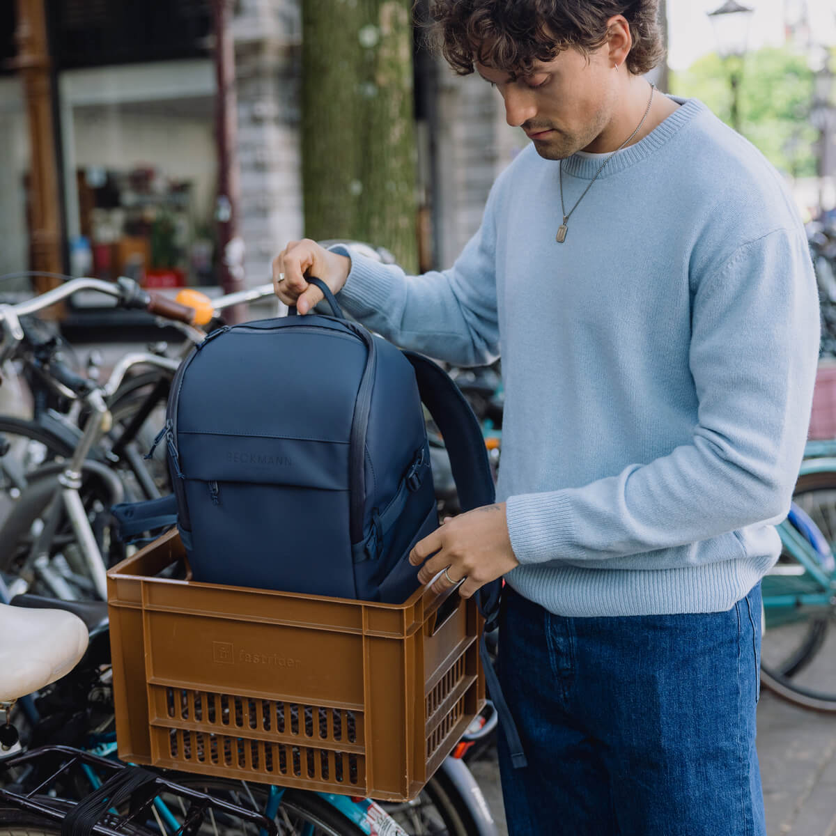Seljakott Beckmann Street FLX Navy 30-35 liitrit - Pilt 8
