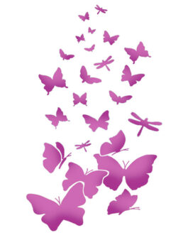 Šabloon A4 Butterflies