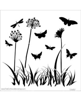 Šabloon Butterfly Meadow 30*30cm