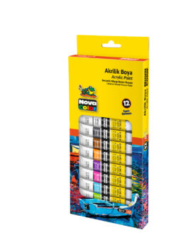 Acrylic paint set 12mlx12colours in metal casing