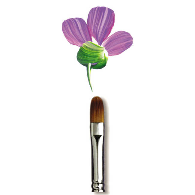 Zen™ Series 93 Short Handle Angle Shader Brush